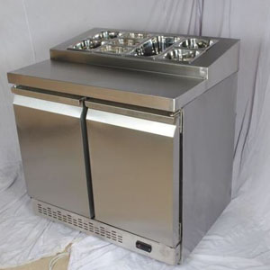 Under Counter Refrigerator with Salad Prep Counter