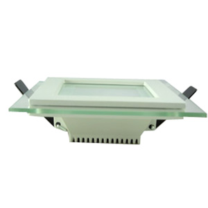 LED Three Color Light Glass Panel Lamp 12W