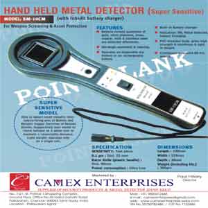 Metal detector hand held